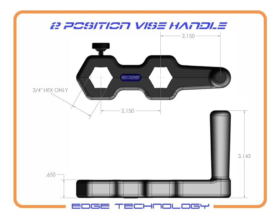 Amazon.com: Edge Technology 2 Position Vise Handle 3/4